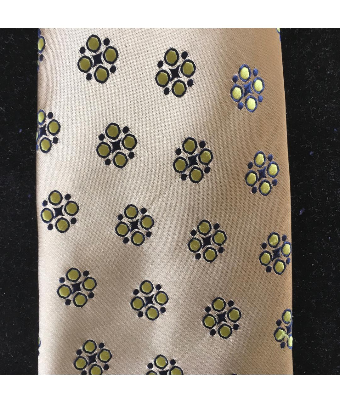 KARL LAGERFELD Золотой шелковый галстук, фото 2