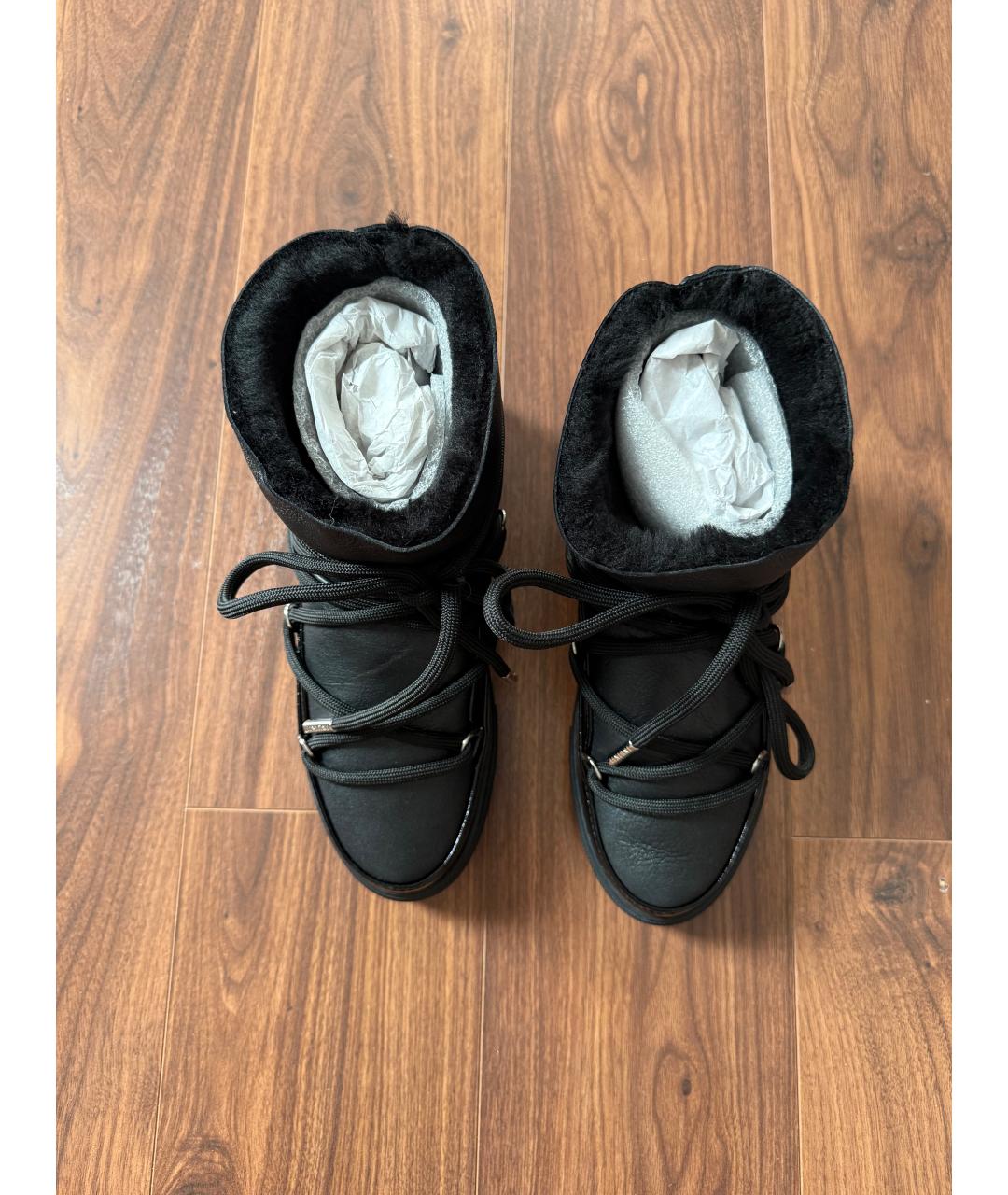 INUIKII Черные кожаные ботинки, фото 3