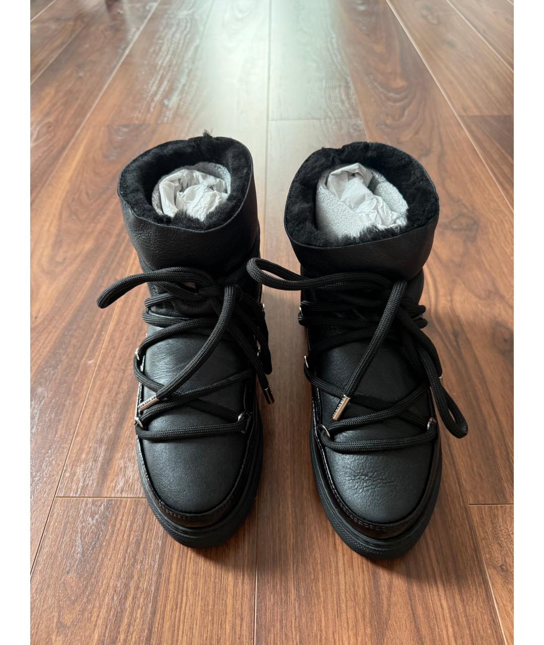 INUIKII Черные кожаные ботинки, фото 2