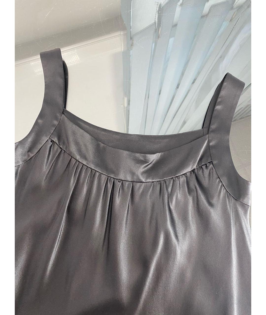 DOLCE&GABBANA Черное шелковое коктейльное платье, фото 3