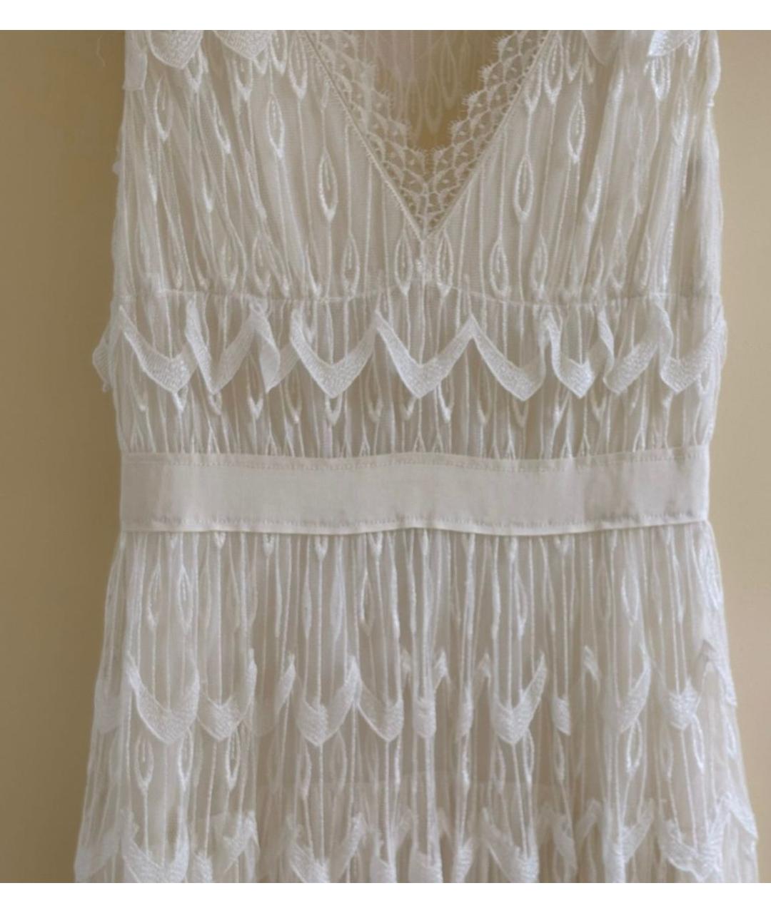 NINA RICCI Белое кружевное вечернее платье, фото 4