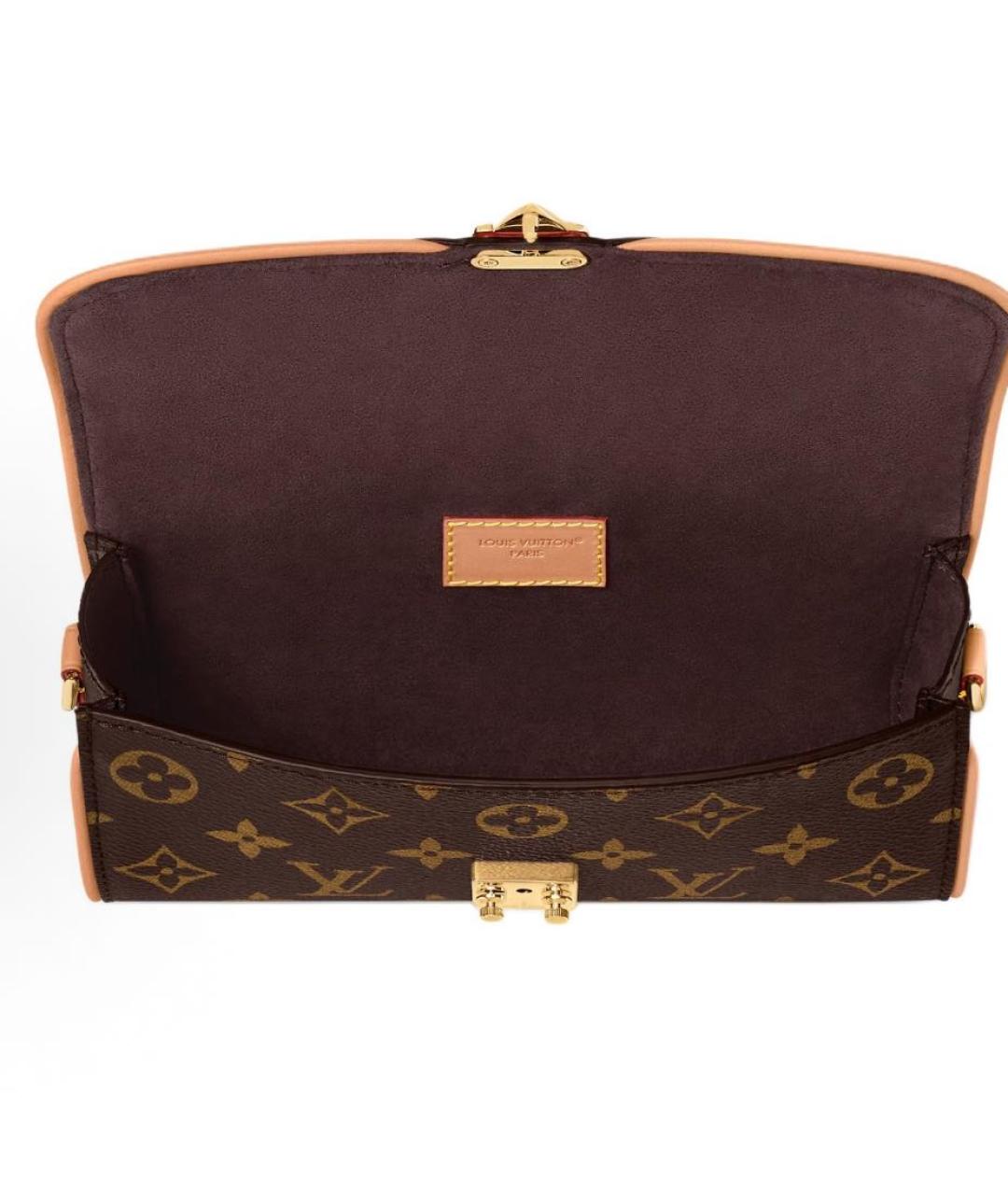 LOUIS VUITTON Коричневая сумка через плечо, фото 3