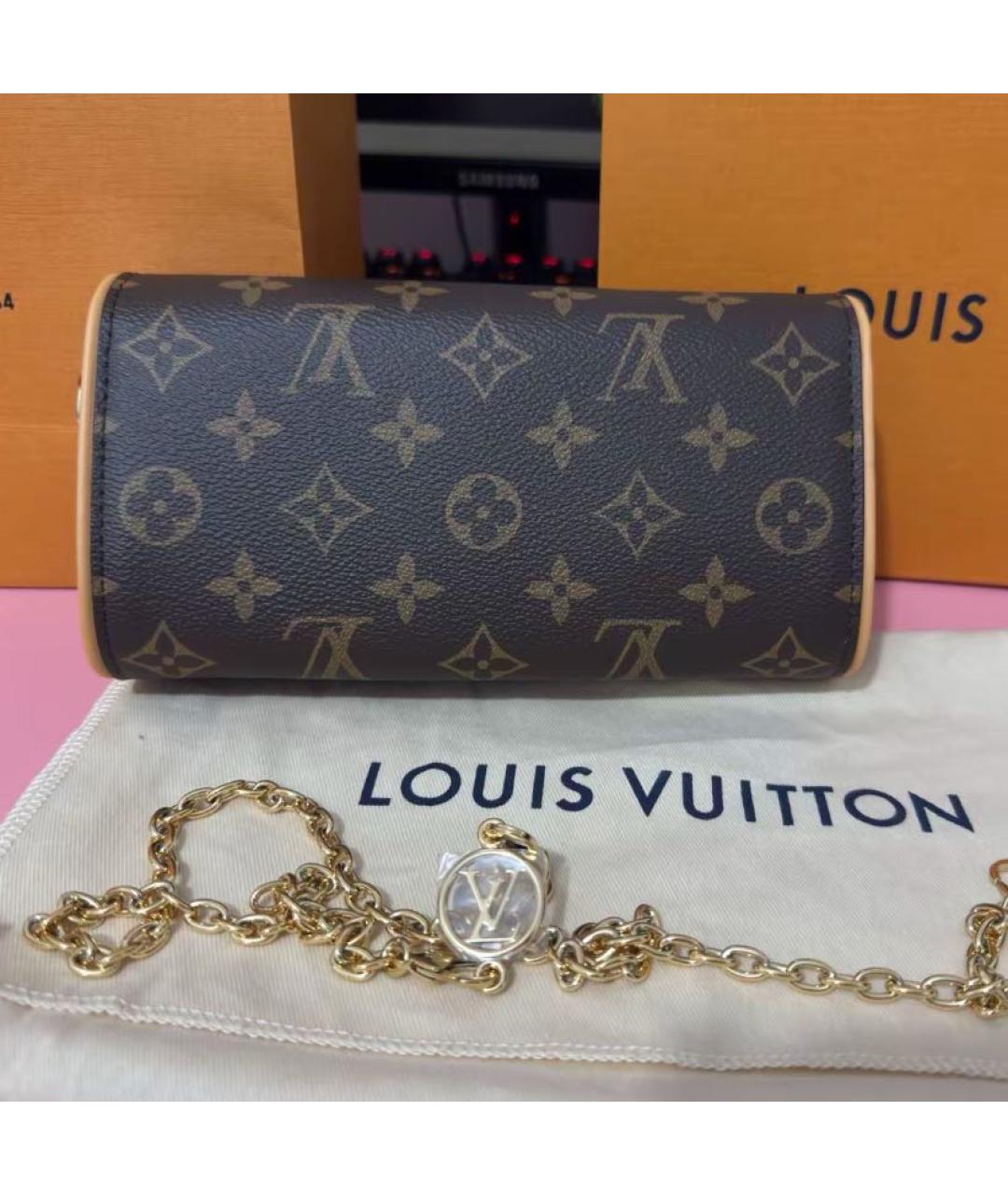 LOUIS VUITTON Коричневая сумка через плечо, фото 6