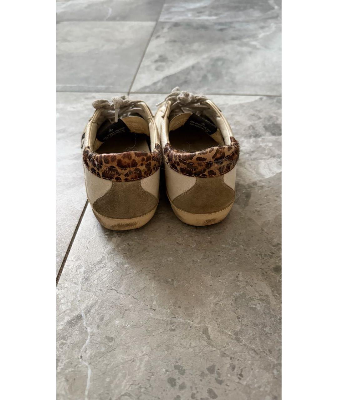 GOLDEN GOOSE DELUXE BRAND Белые кожаные кеды, фото 4