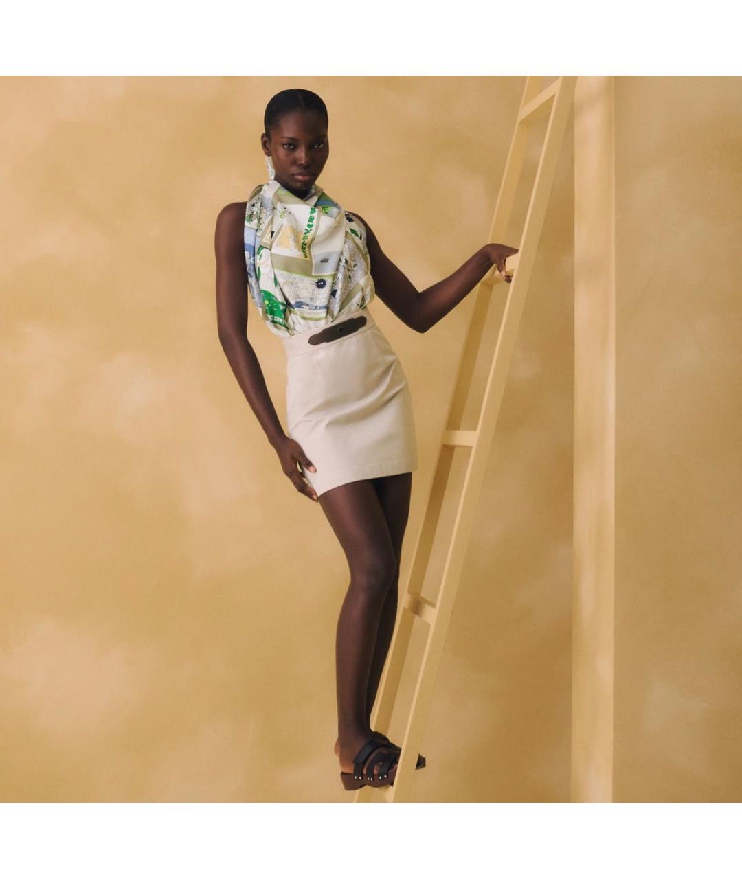 HERMES Мульти шелковый платок, фото 3