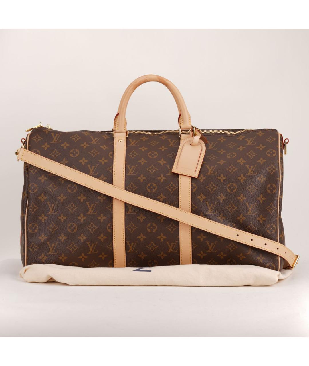 LOUIS VUITTON Коричневая дорожная/спортивная сумка, фото 2
