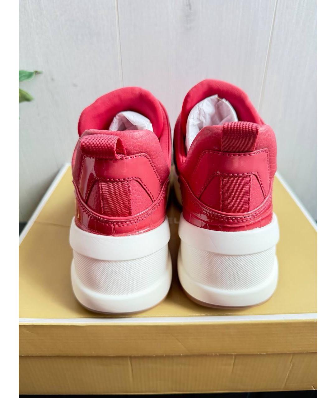 MICHAEL KORS Розовые кожаные кроссовки, фото 4