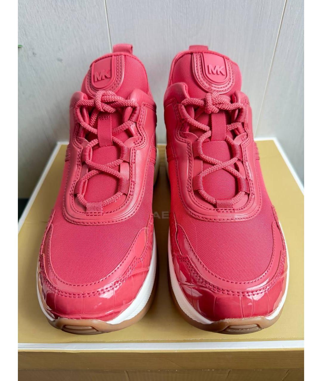 MICHAEL KORS Розовые кожаные кроссовки, фото 2