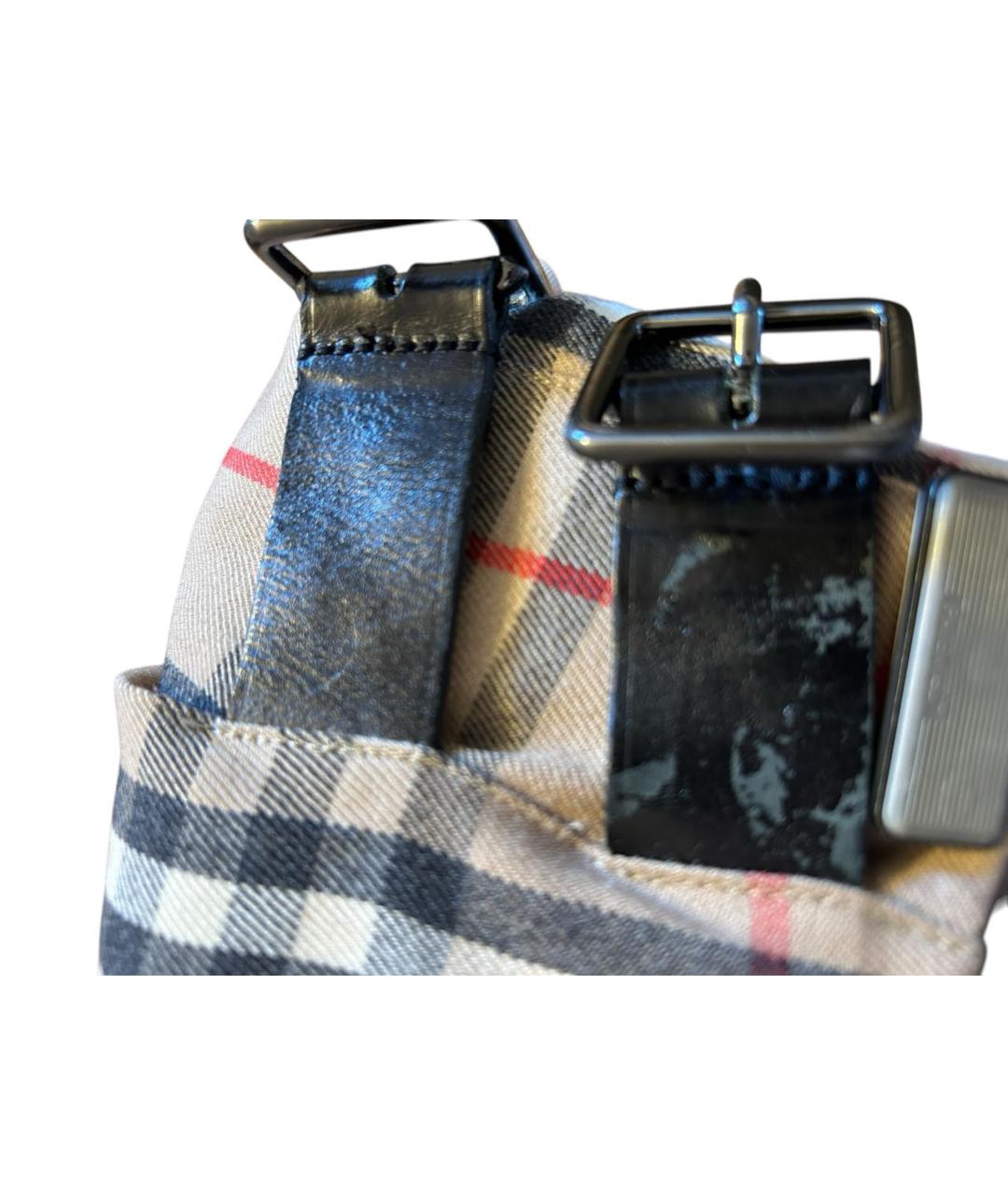 BURBERRY Бежевая шерстяная юбка мини, фото 7