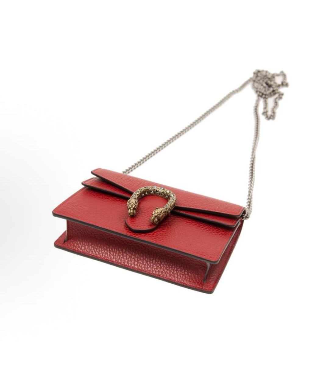 GUCCI Красная кожаная сумка через плечо, фото 2