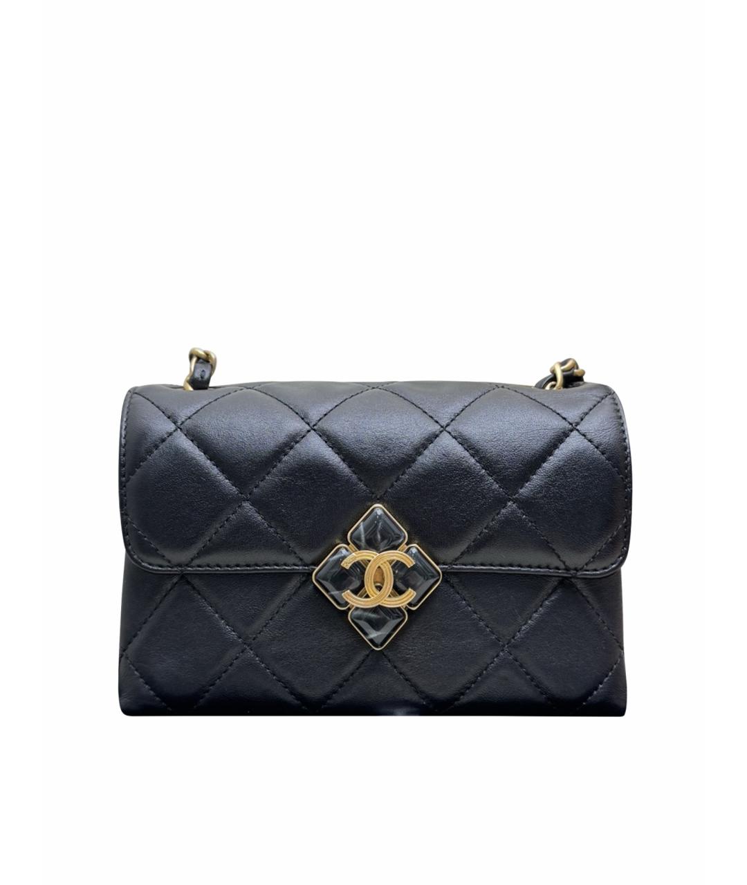 CHANEL Черная кожаная сумка через плечо, фото 10