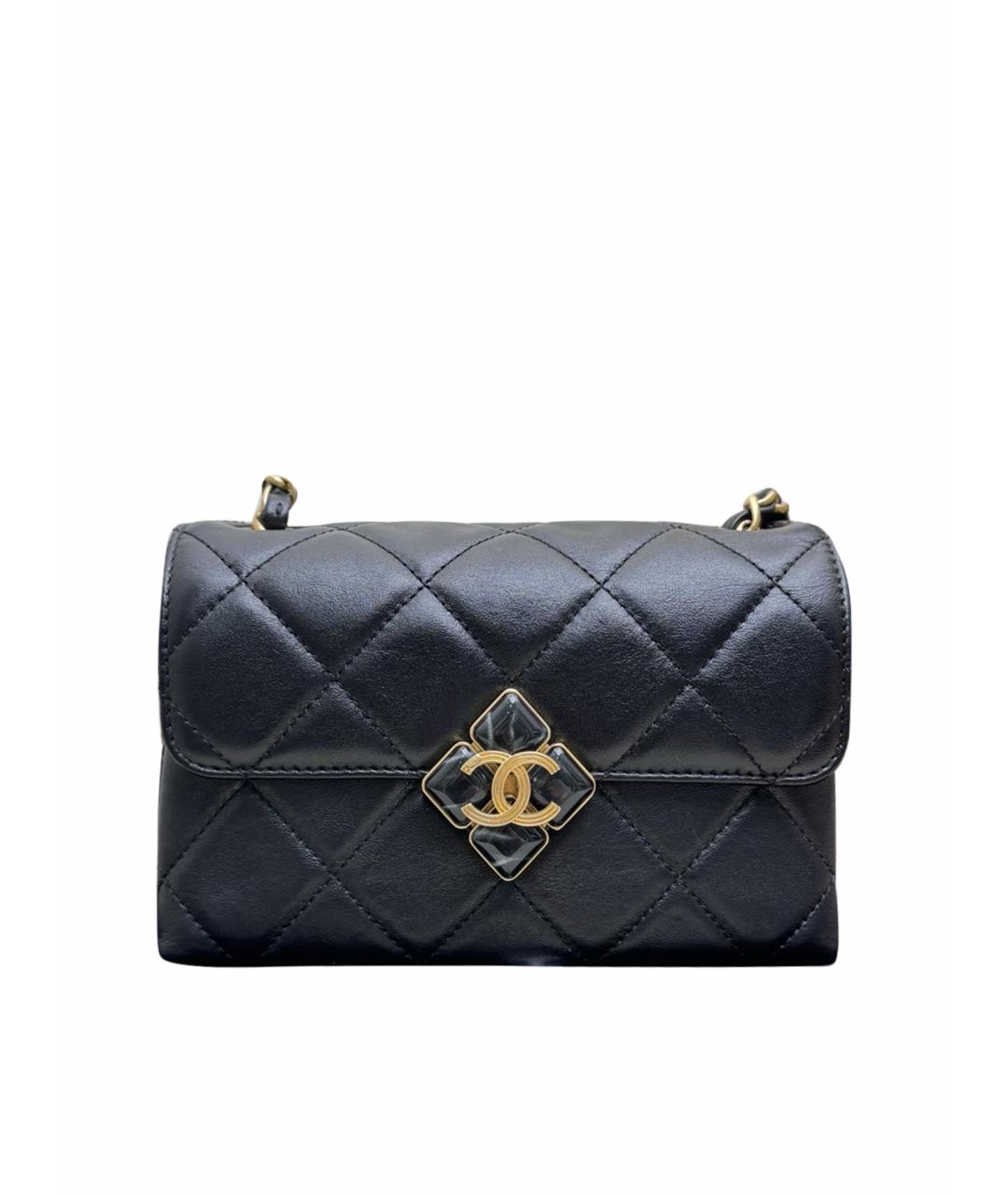 CHANEL Черная кожаная сумка через плечо, фото 1