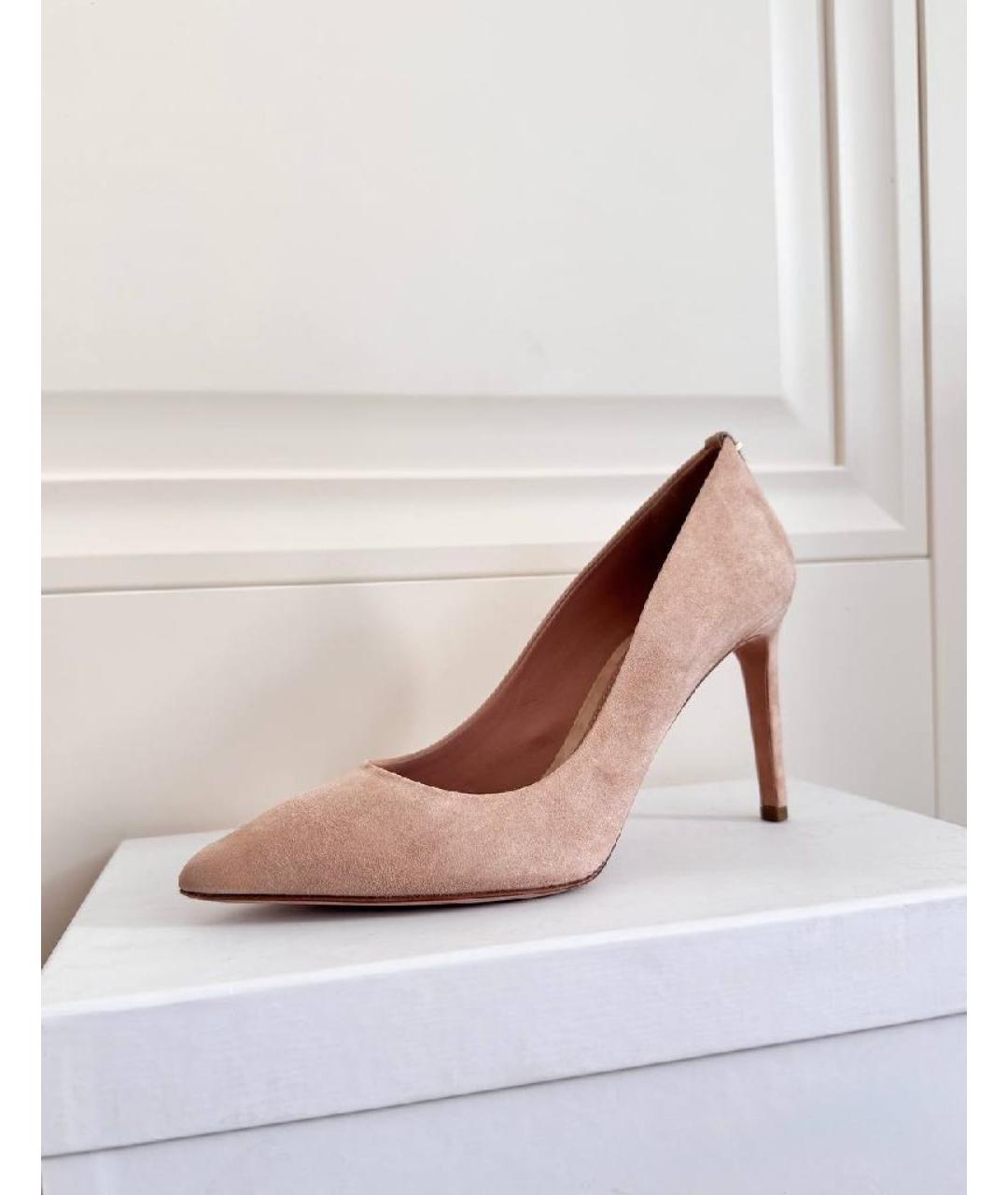 HUGO BOSS Бежевые замшевые туфли, фото 7