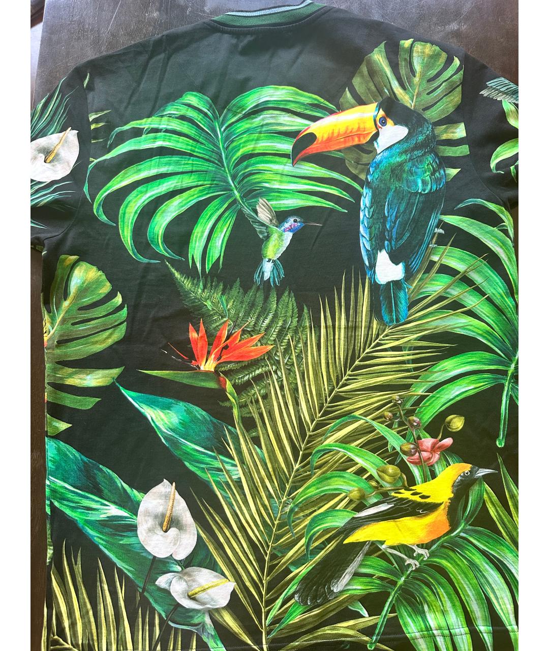 DOLCE&GABBANA Зеленая хлопковая футболка, фото 2