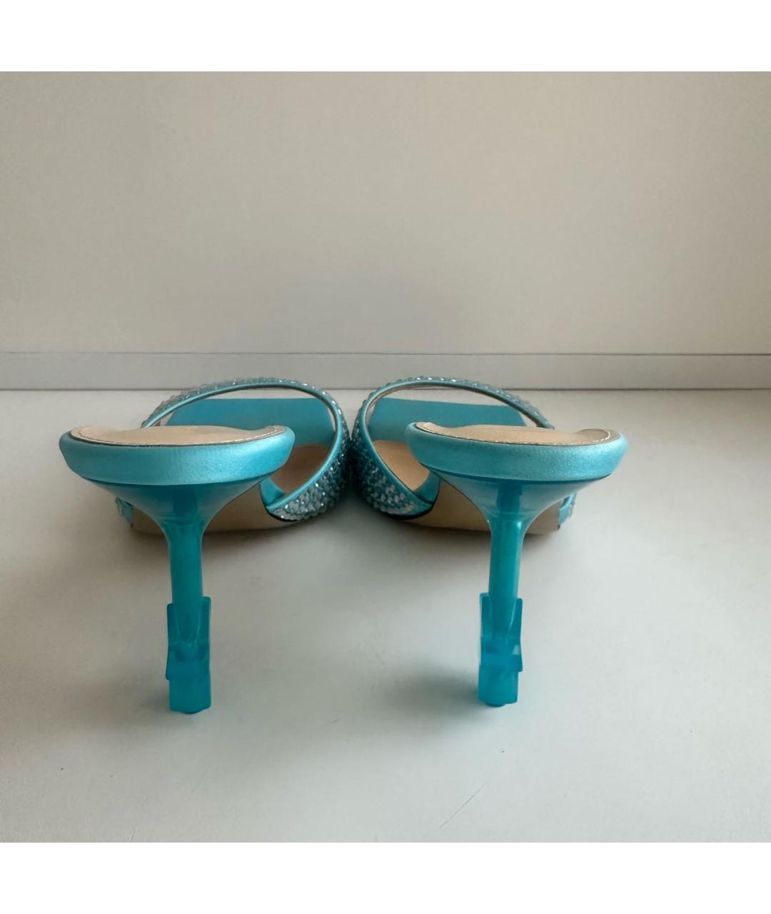 MACH&MACH Голубые мюли, фото 4