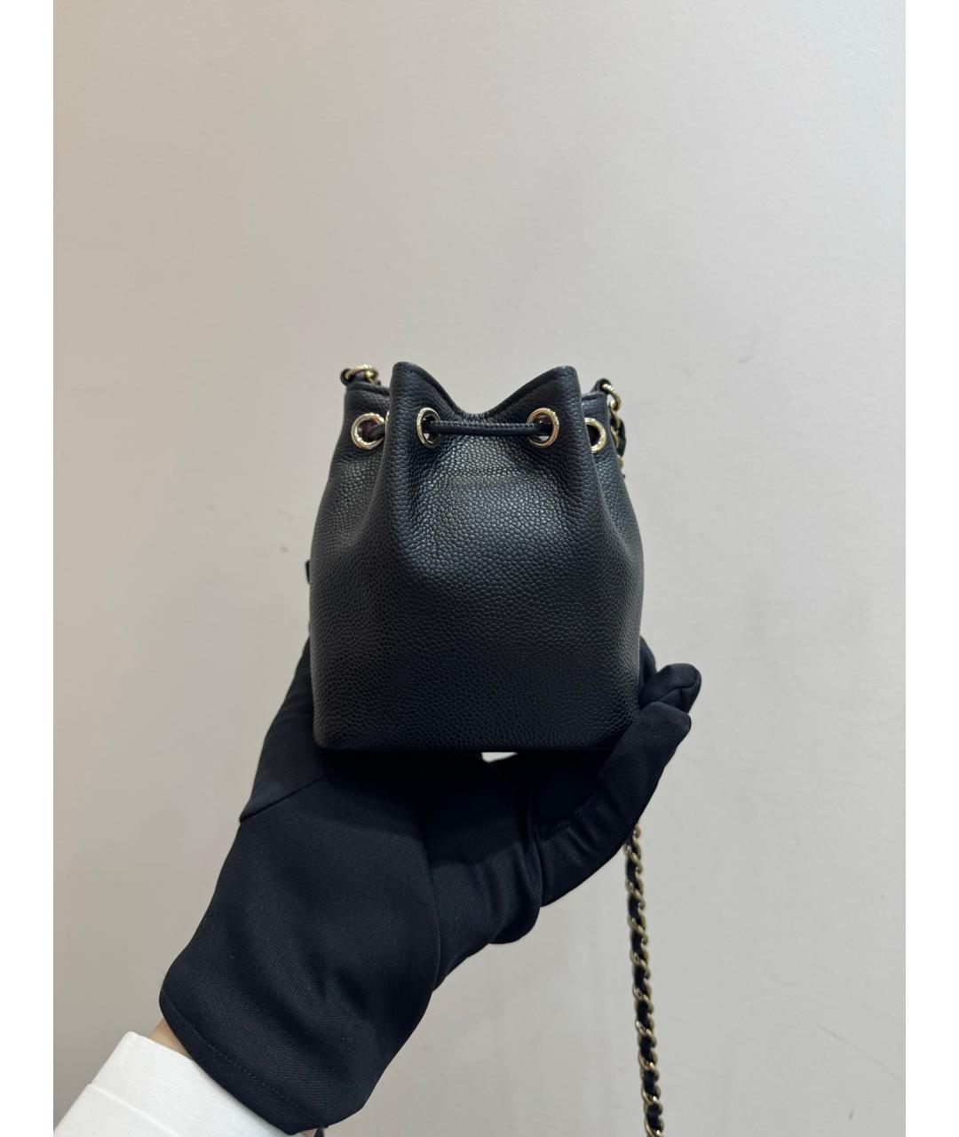 CHANEL Черная кожаная сумка через плечо, фото 4