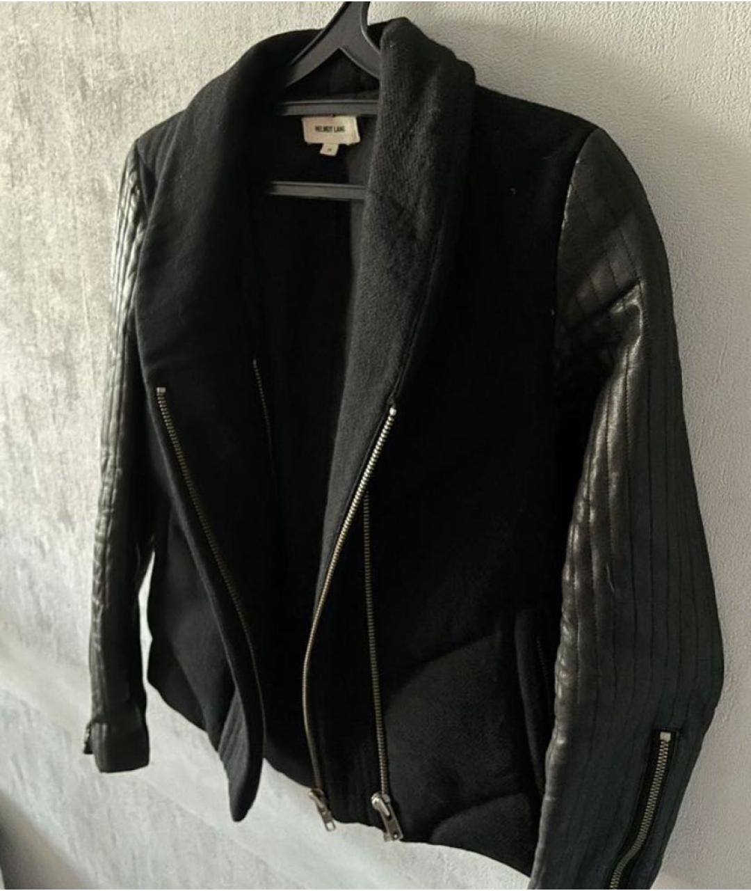 HELMUT LANG Черная шерстяная куртка, фото 4