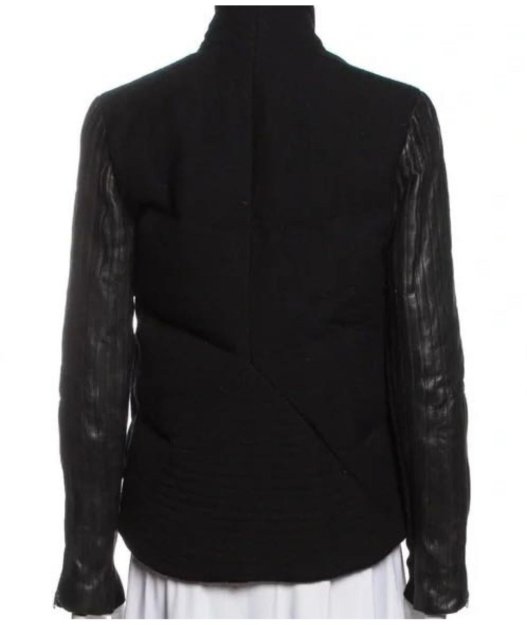 HELMUT LANG Черная шерстяная куртка, фото 3