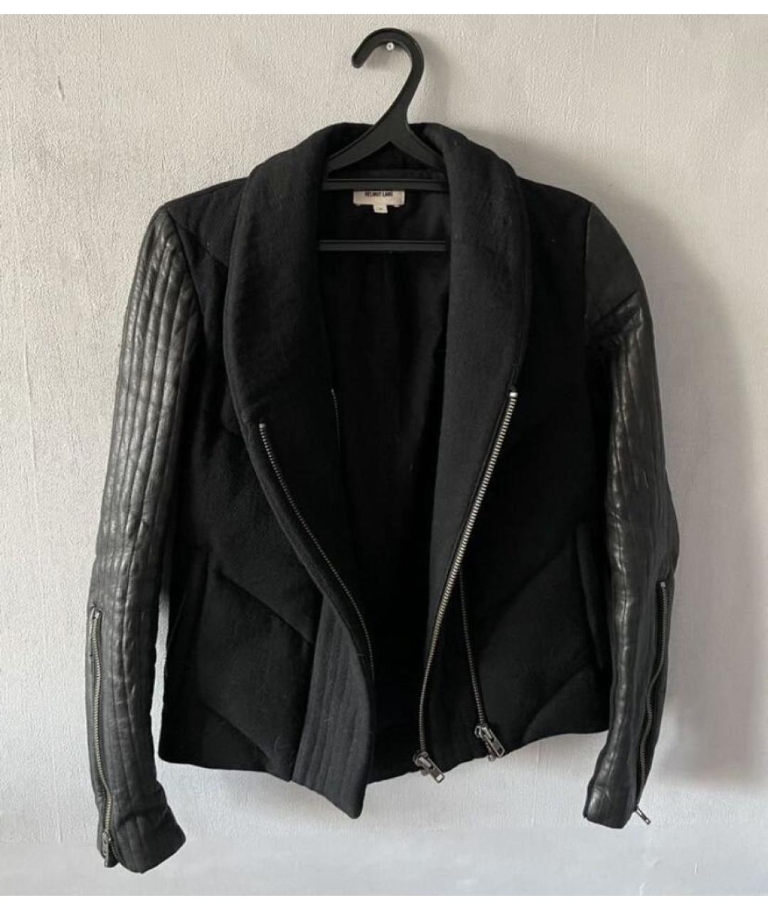 HELMUT LANG Черная шерстяная куртка, фото 2