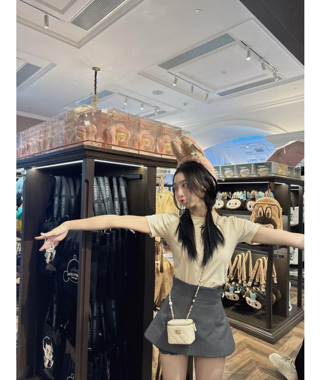 CHANEL Белая кожаная сумка через плечо, фото 5