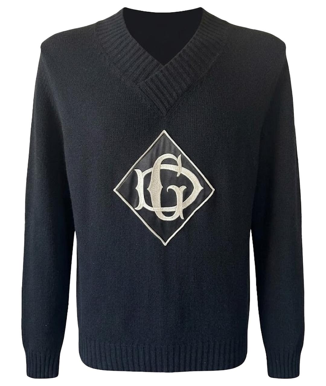 DOLCE&GABBANA Черный шерстяной джемпер / свитер, фото 1