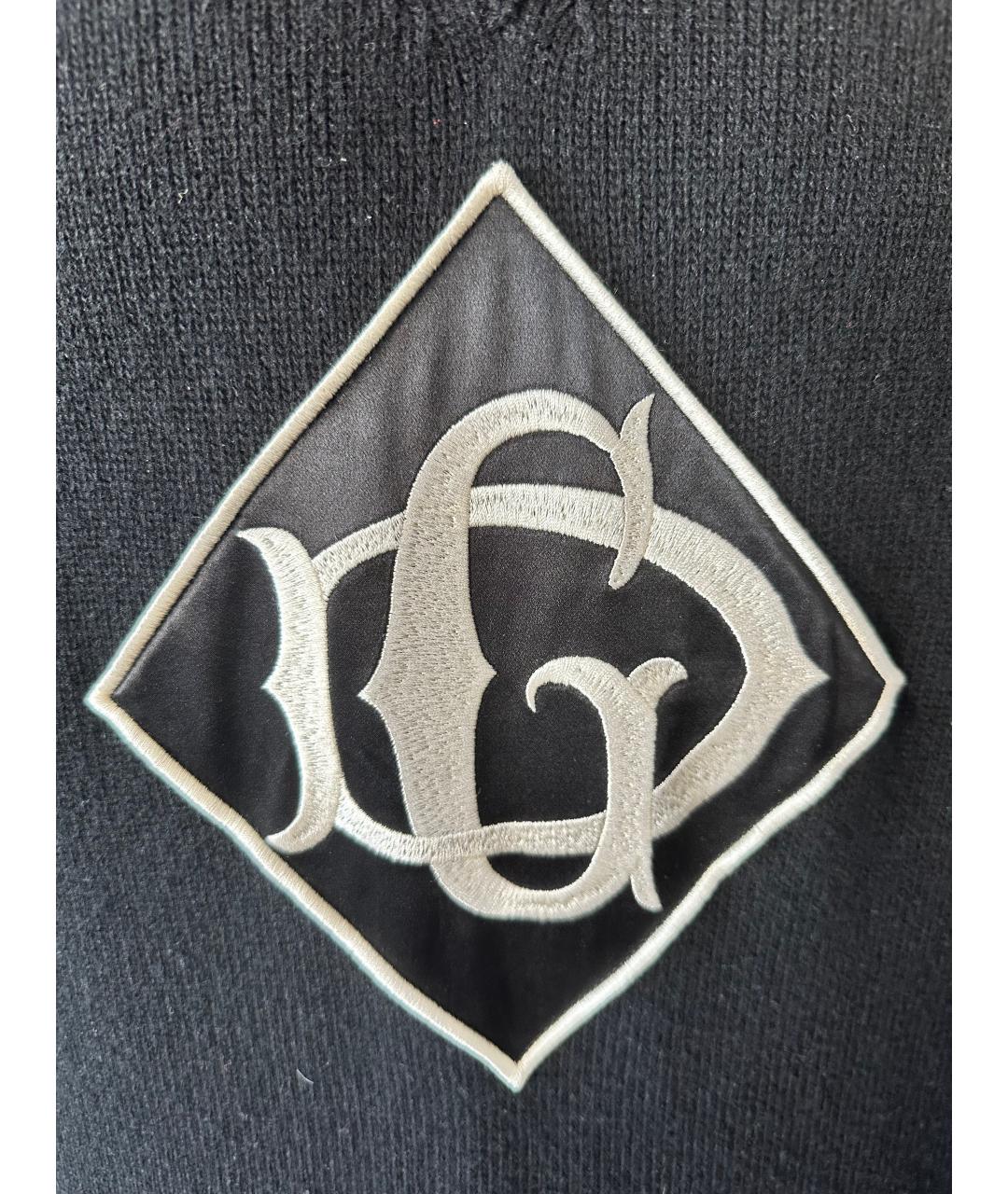 DOLCE&GABBANA Черный шерстяной джемпер / свитер, фото 4