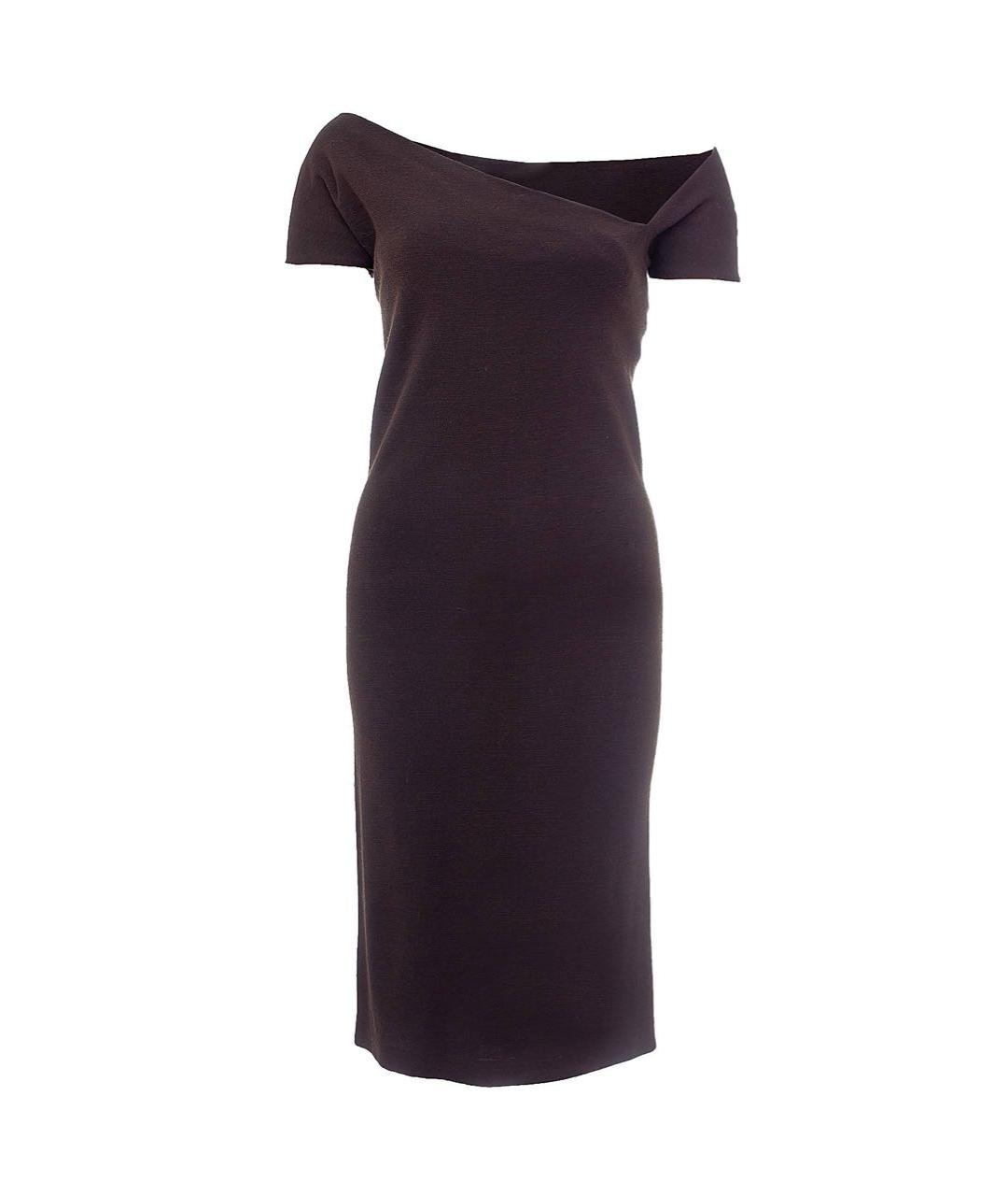 DSQUARED2 Коричневое шерстяное платье, фото 8