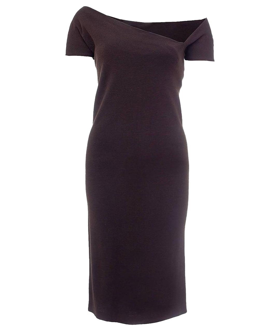 DSQUARED2 Коричневое шерстяное платье, фото 1