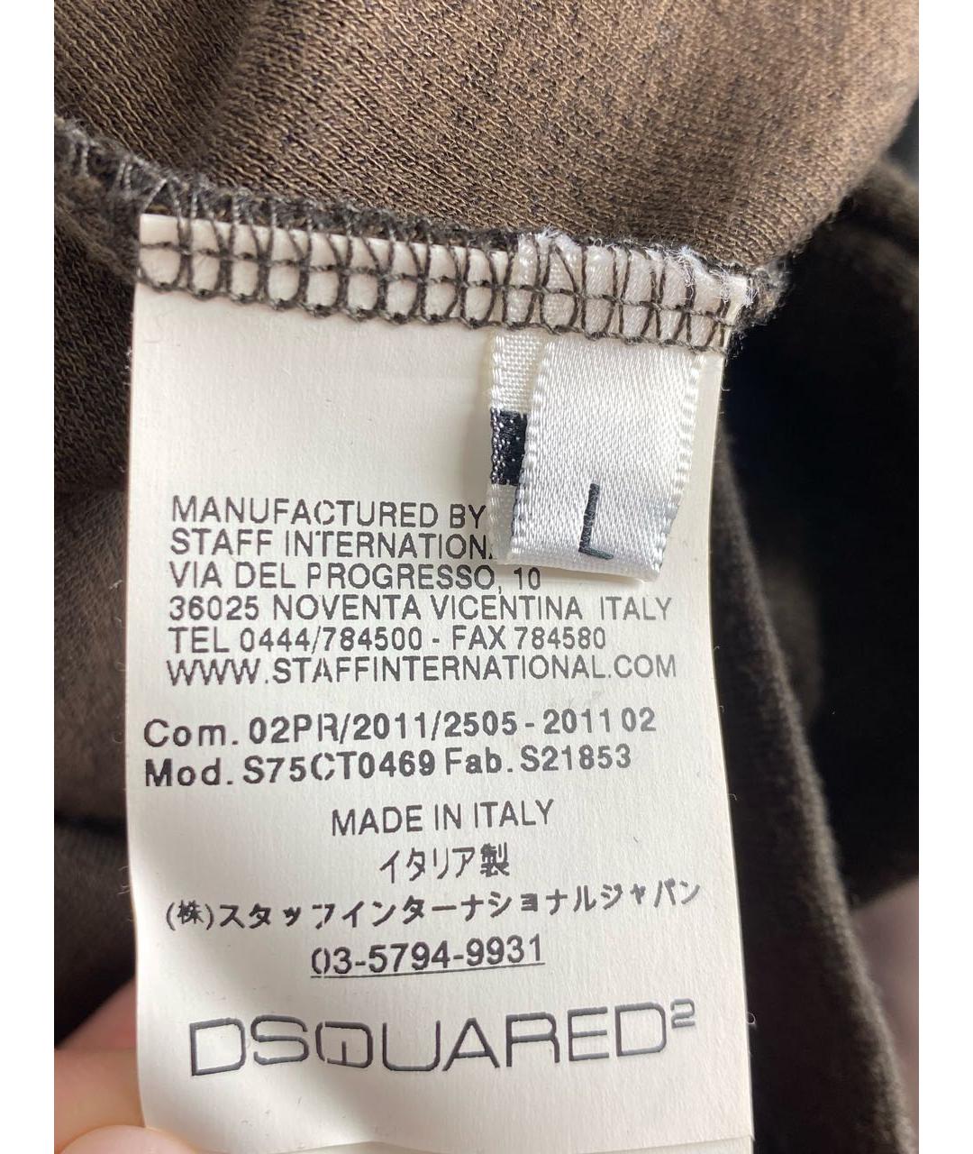 DSQUARED2 Коричневое шерстяное платье, фото 5