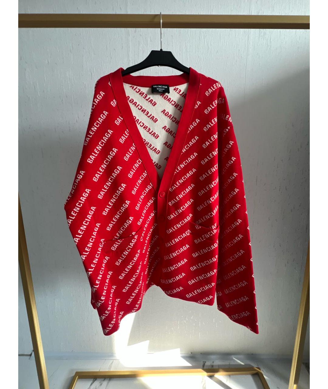 BALENCIAGA Красный кардиган, фото 5