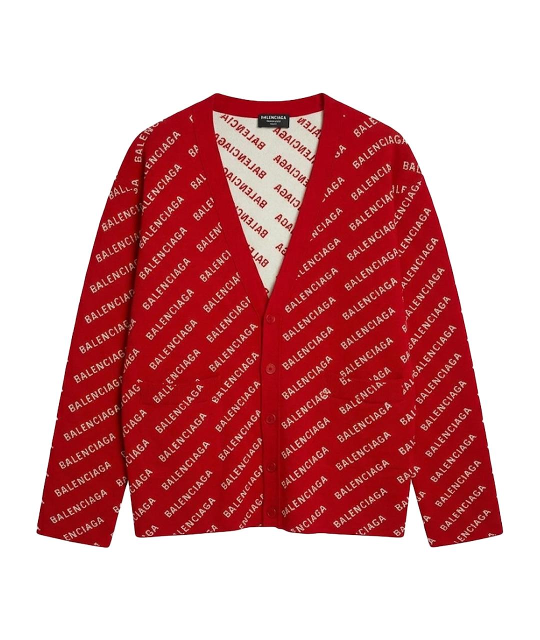BALENCIAGA Красный кардиган, фото 1