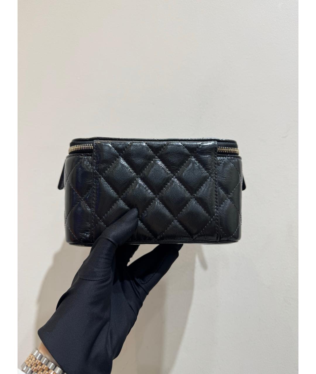 CHANEL Черная кожаная сумка через плечо, фото 3