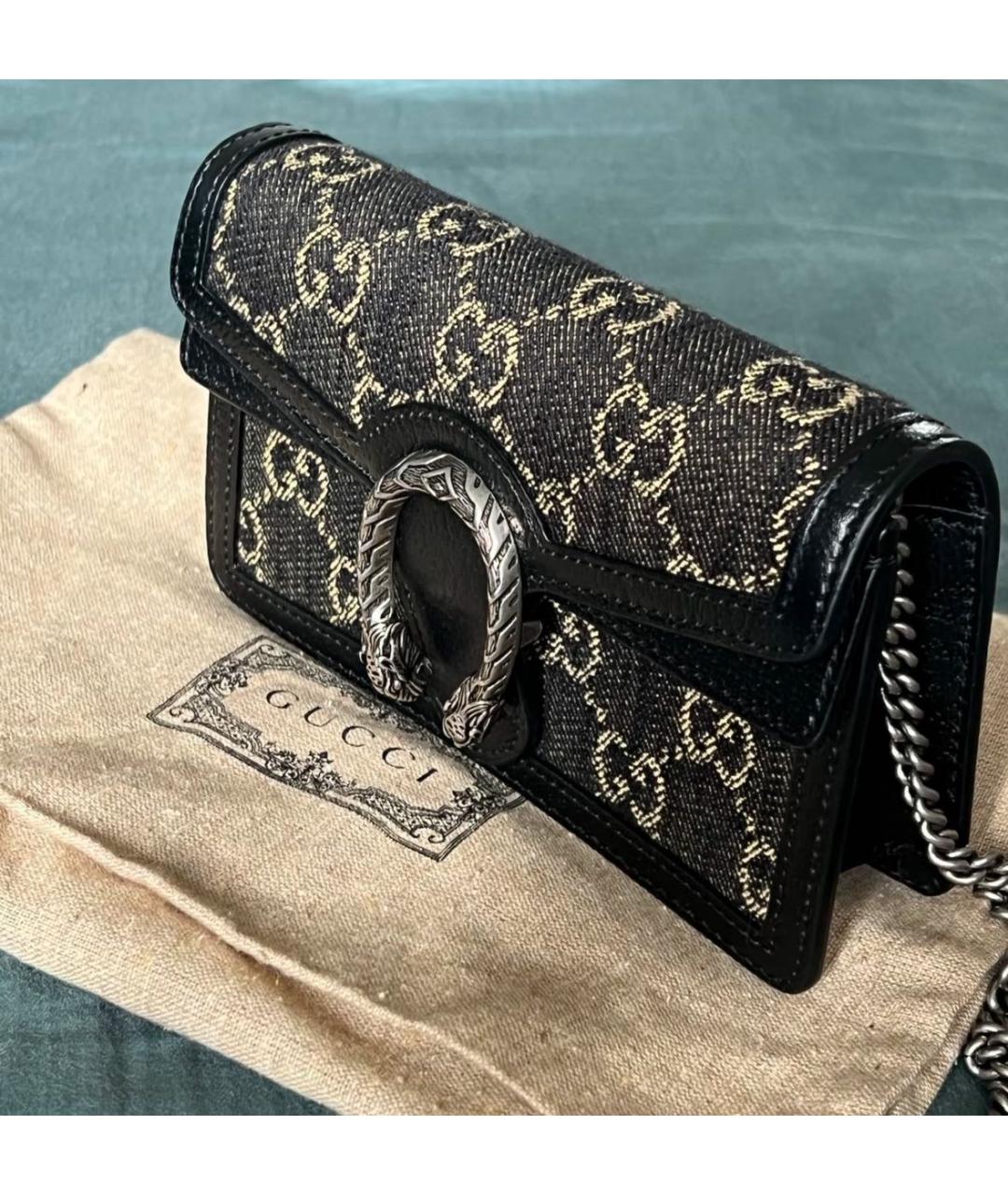 GUCCI Черная сумка через плечо, фото 3