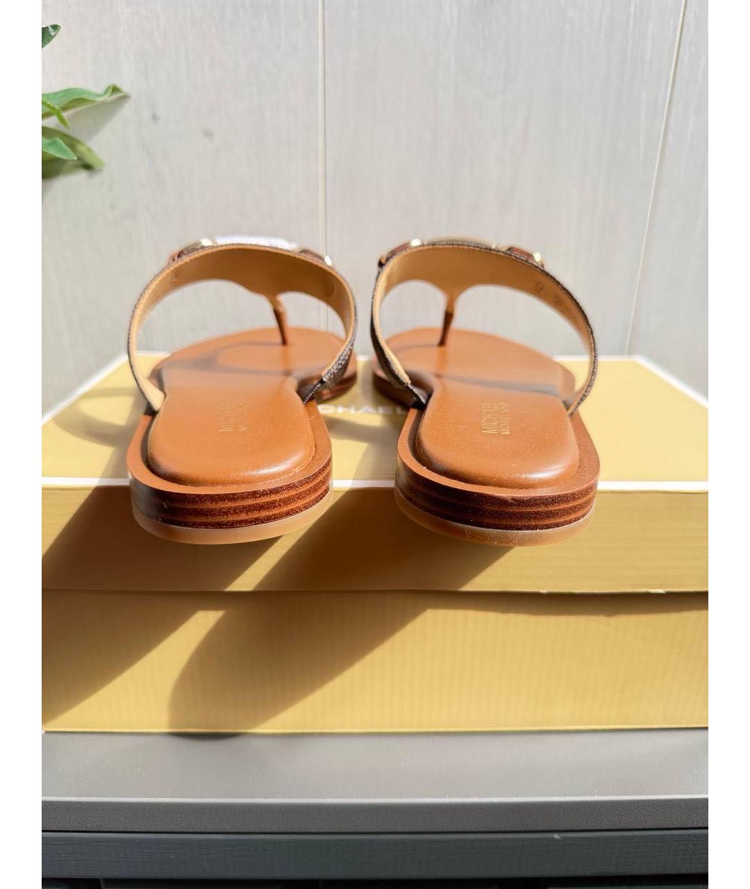 MICHAEL KORS Коричневые шлепанцы, фото 4