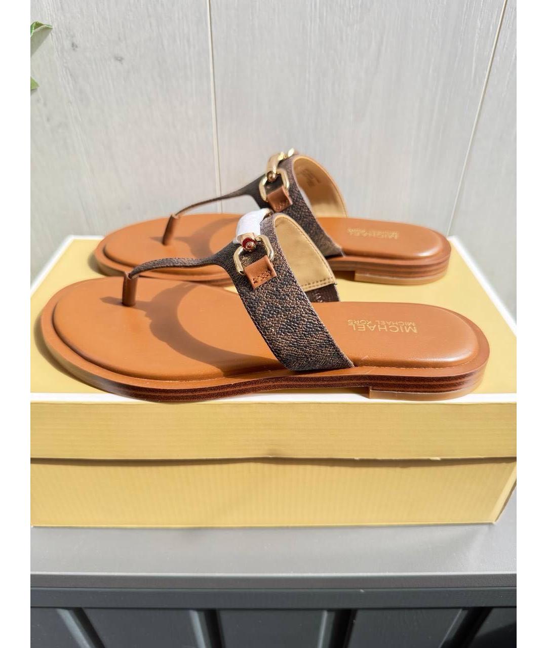 MICHAEL KORS Коричневые шлепанцы, фото 6