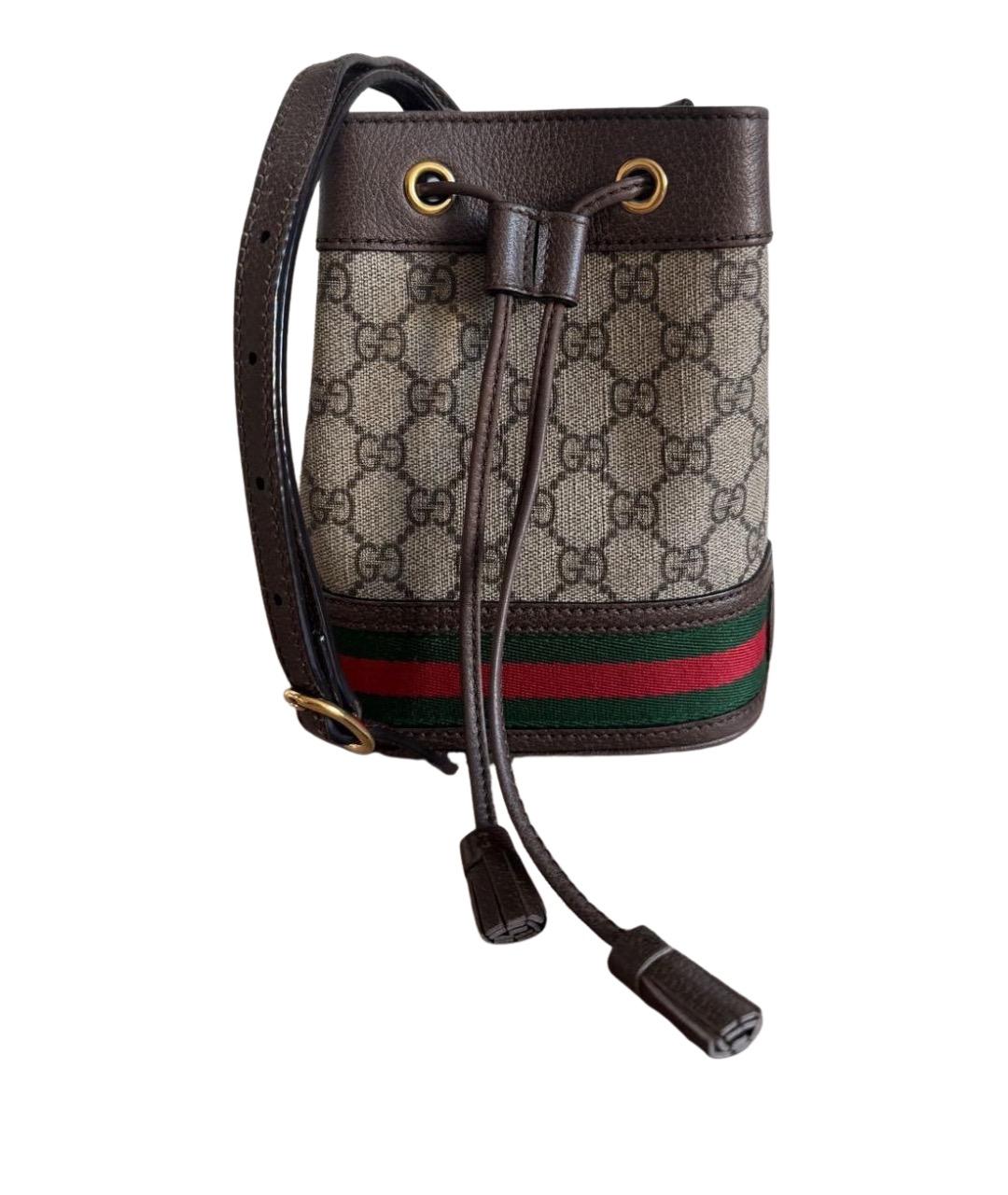 GUCCI Коричневая сумка через плечо, фото 1