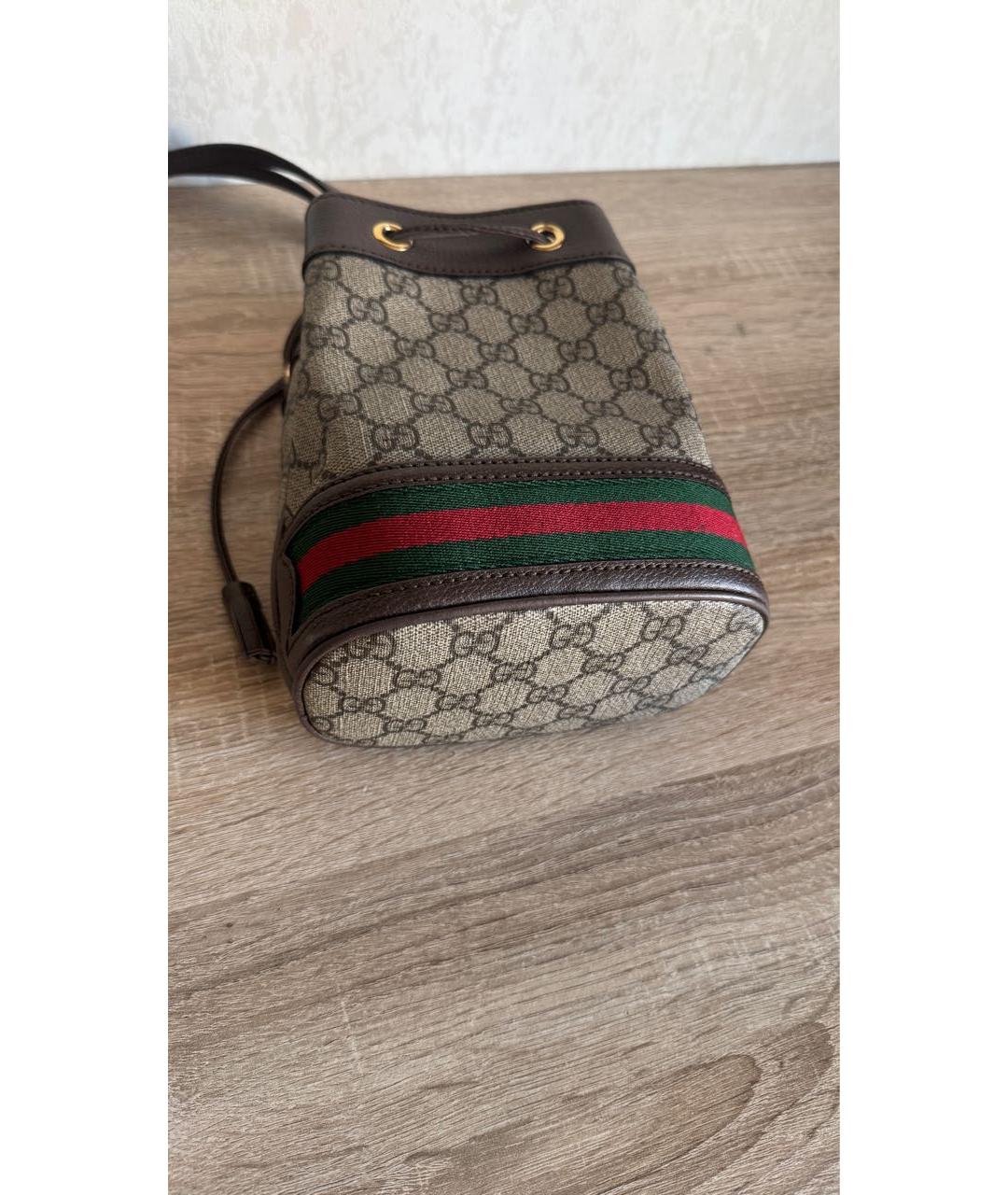 GUCCI Коричневая сумка через плечо, фото 6