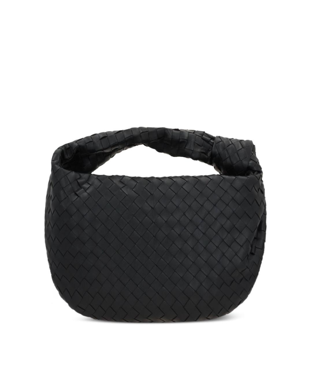 BOTTEGA VENETA Черная кожаная сумка через плечо, фото 4