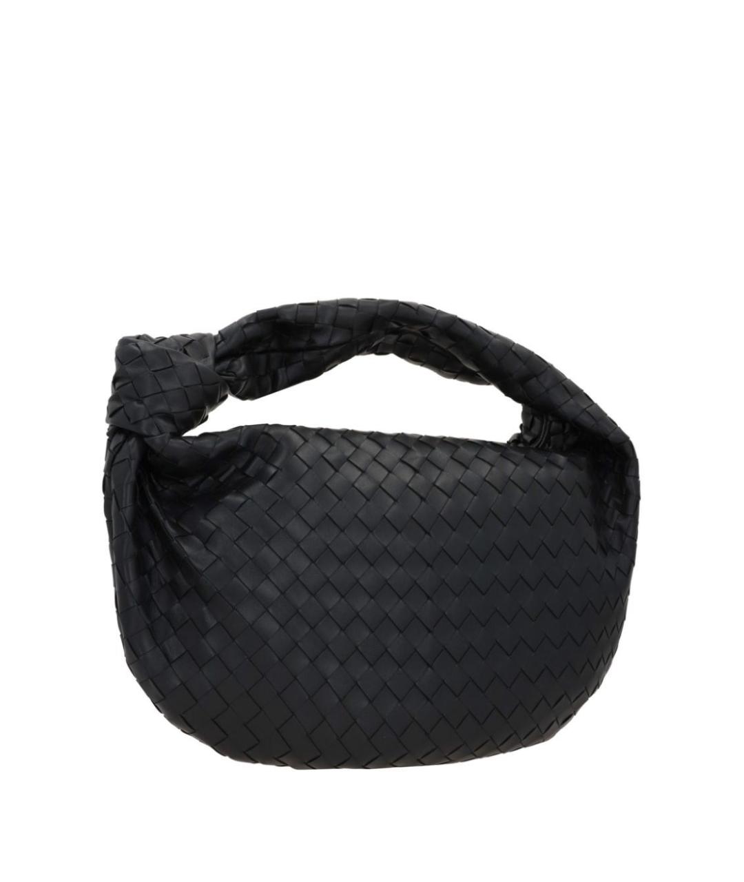 BOTTEGA VENETA Черная кожаная сумка через плечо, фото 5