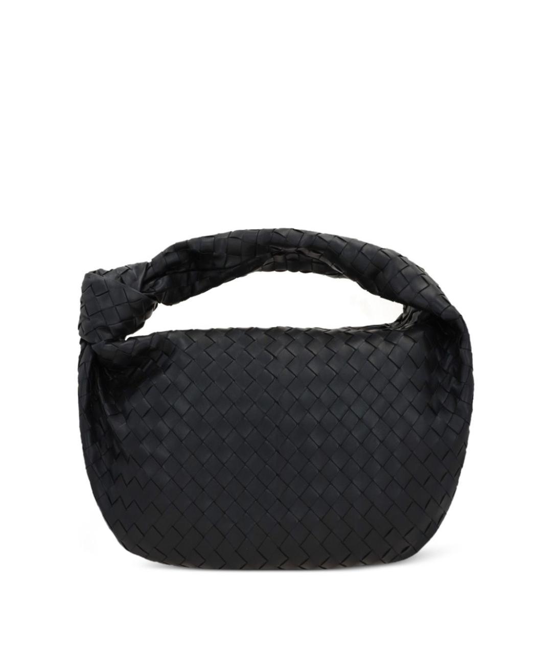 BOTTEGA VENETA Черная кожаная сумка через плечо, фото 3