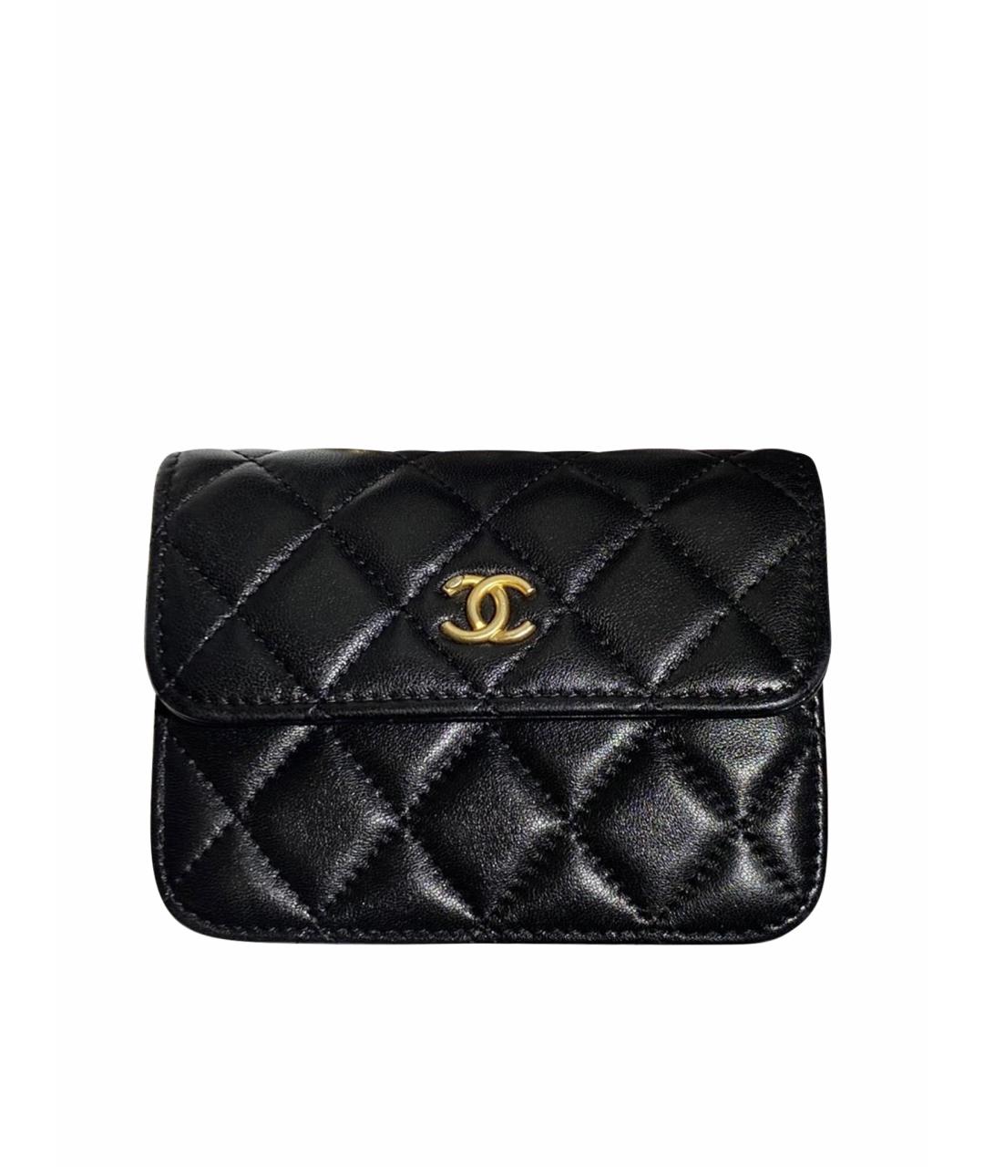 CHANEL Черная кожаная сумка через плечо, фото 1