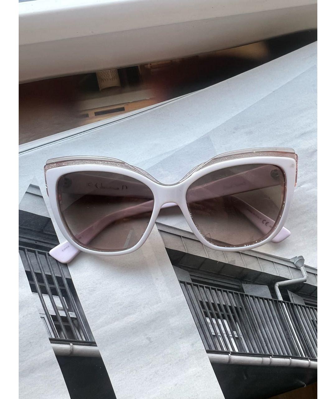 CHRISTIAN DIOR Фиолетовые пластиковые солнцезащитные очки, фото 6