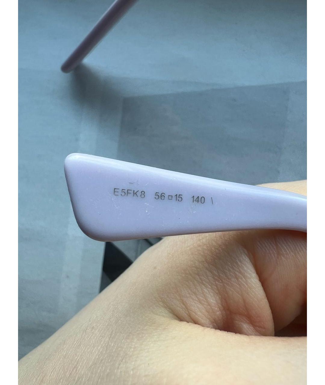 CHRISTIAN DIOR Фиолетовые пластиковые солнцезащитные очки, фото 5