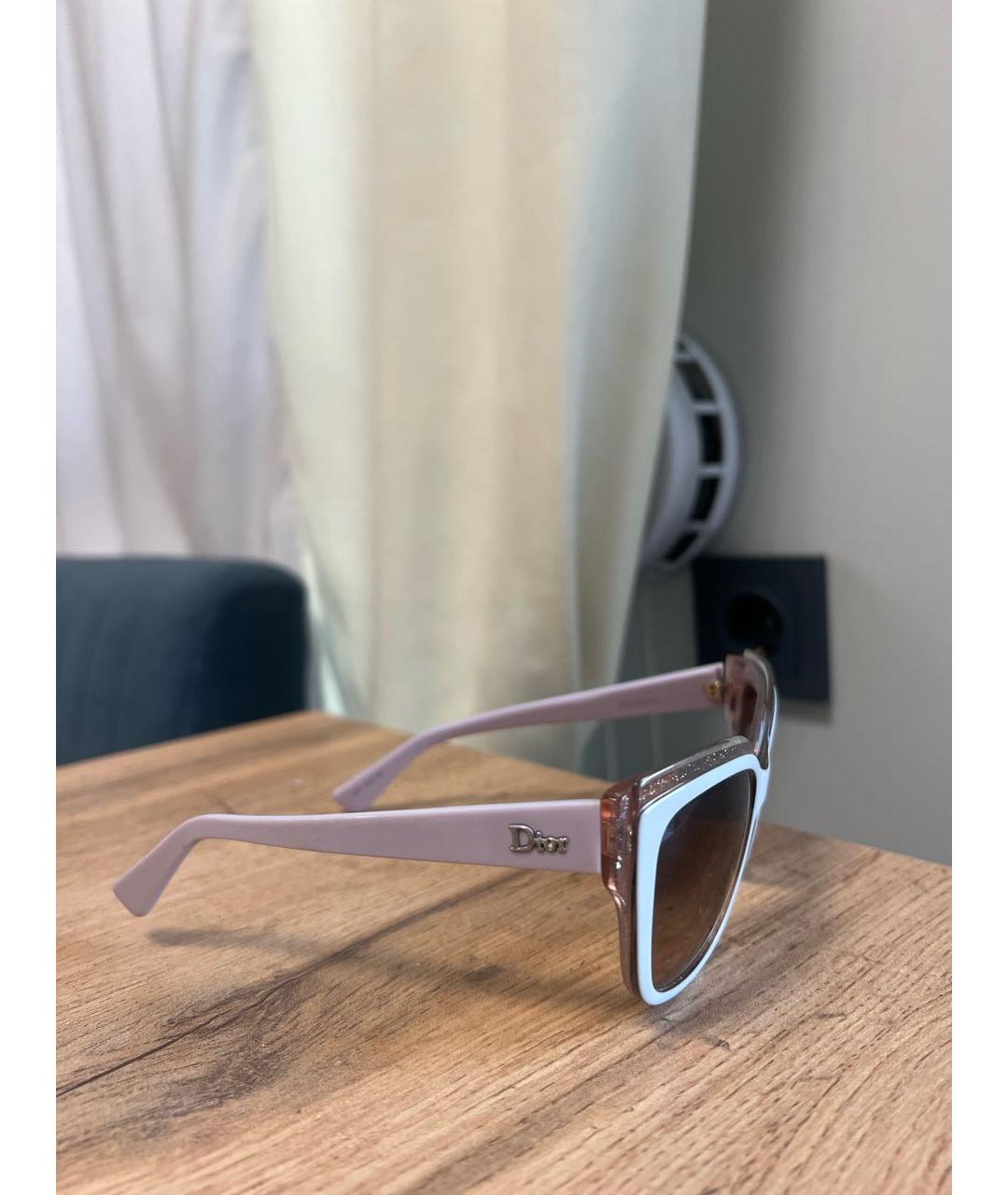 CHRISTIAN DIOR Фиолетовые пластиковые солнцезащитные очки, фото 2