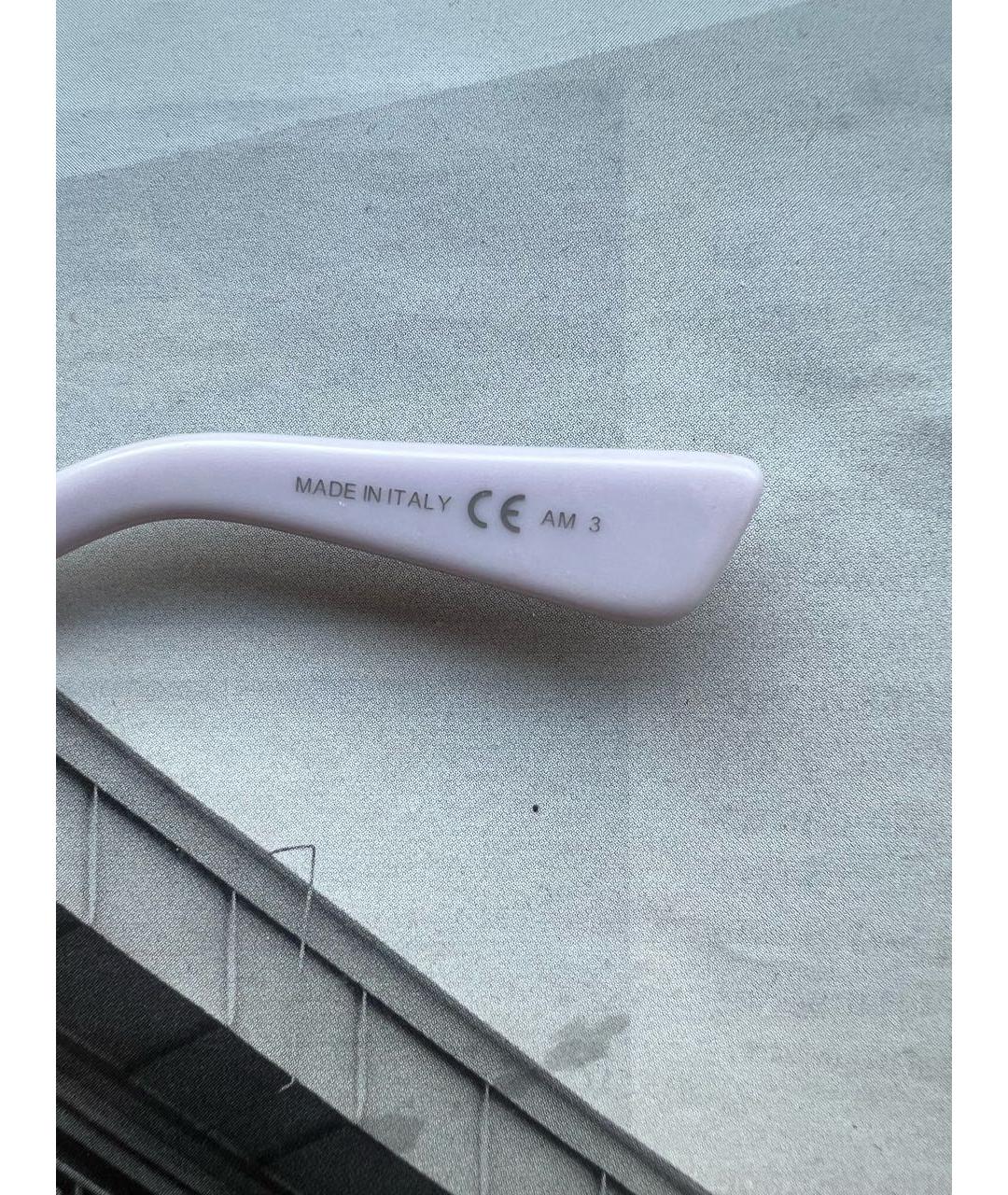 CHRISTIAN DIOR Фиолетовые пластиковые солнцезащитные очки, фото 4