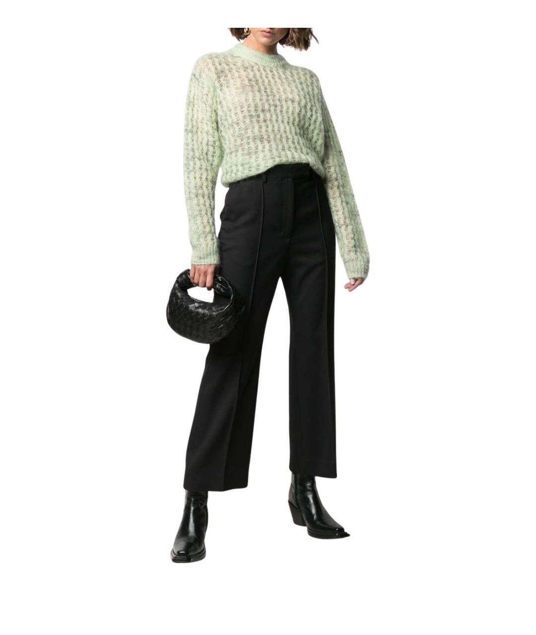 BOTTEGA VENETA Черная кожаная сумка с короткими ручками, фото 4