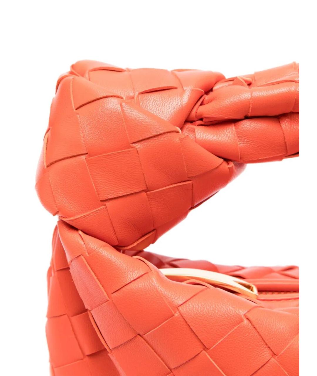 BOTTEGA VENETA Оранжевая кожаная сумка с короткими ручками, фото 2