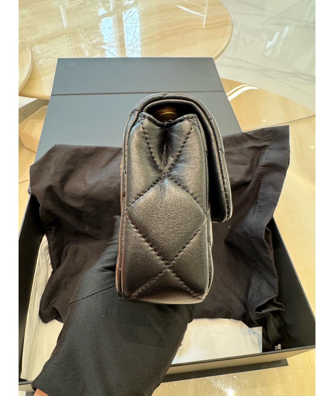 CHANEL Черная кожаная сумка через плечо, фото 5