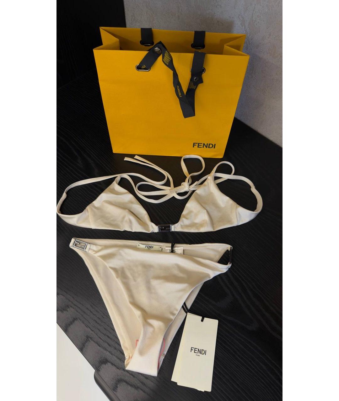 FENDI Бежевый купальник, фото 3