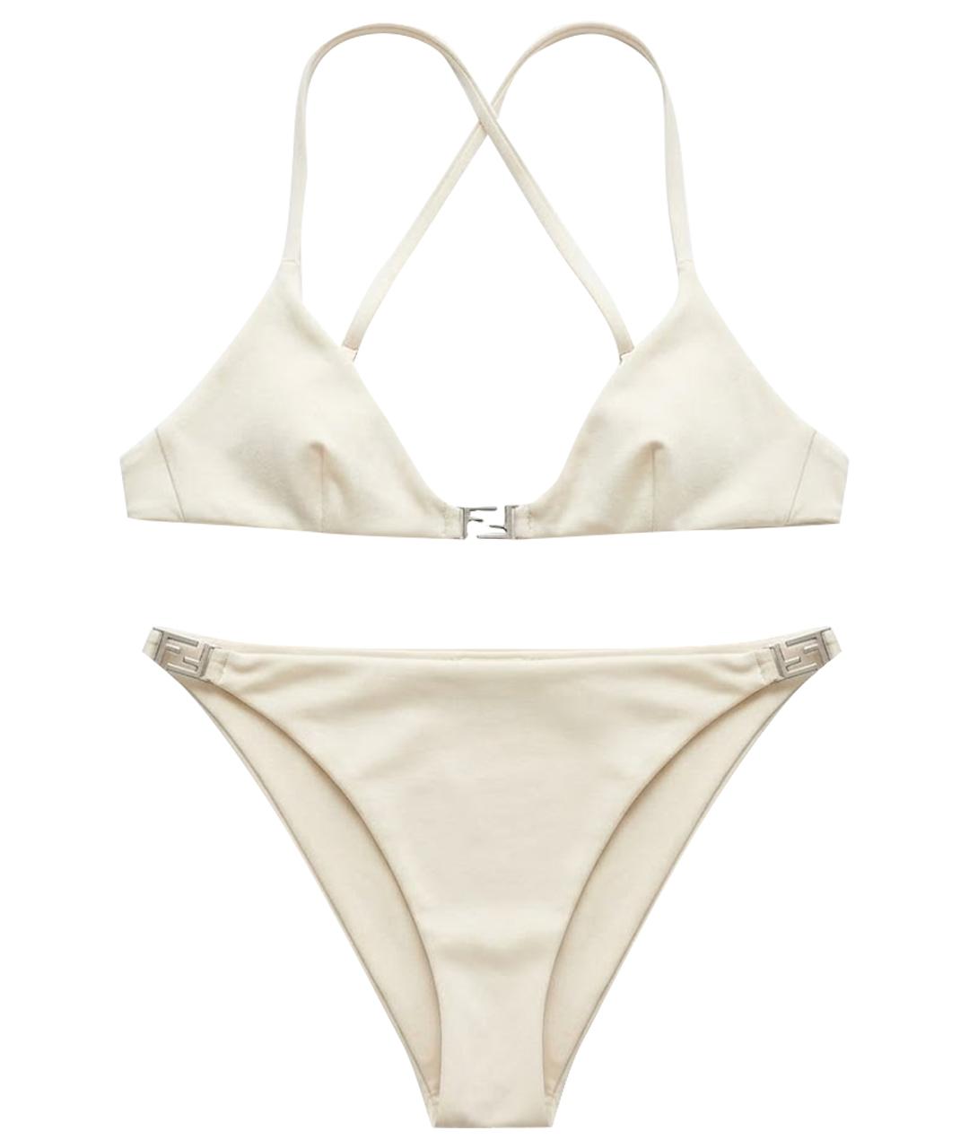 FENDI Бежевый купальник, фото 1